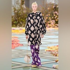 Ulla Johnson purple and white silk pants size 4